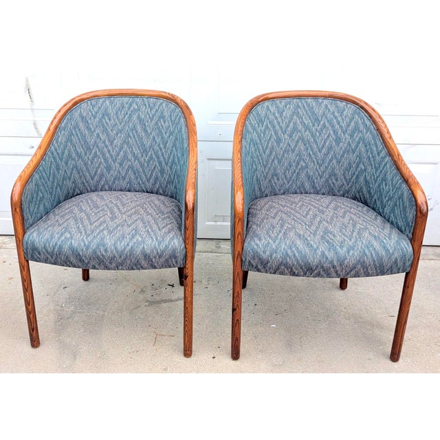 Wood 1970s Set of 7 Ward Bennett for Brickel Associates Ash Dining Chairs, 3 Designs For Sale - Image 7 of 11