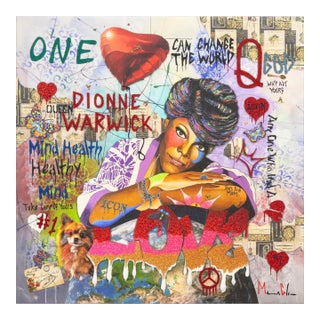Marcus Glenn One Heart Can Change the World Signed Dionne Warwick Giclee Canvas For Sale