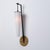 Mid-Century Modern Large Vintage Italian Wall Sconce in Brass with Black Metal and Opaline Glass, 1950s For Sale - Image 3 of 8