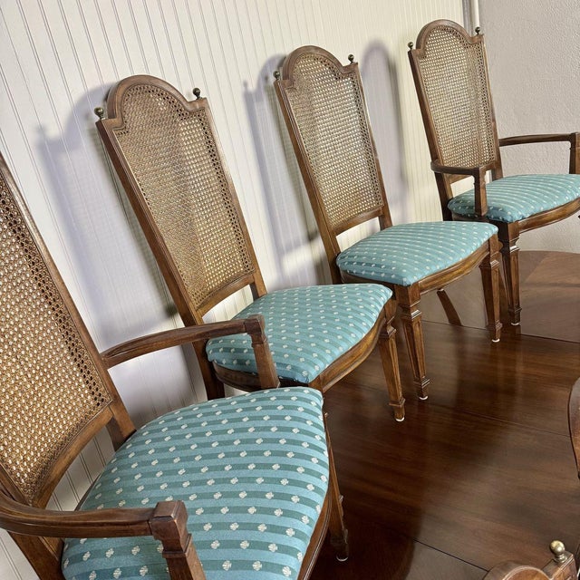 Vintage Italian Provincial Thomasville Cellini Dining Set For Sale - Image 9 of 18