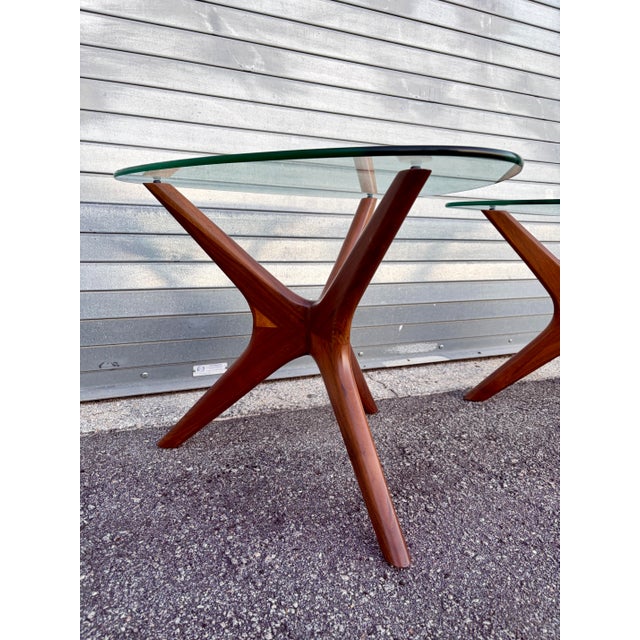 Mid-Century Modern A Pair of Vintage Mid Century Modern Adrian Pearsall for Craft Associates Side Tables . Circa 1960s For Sale - Image 3 of 18