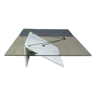 Postmodern Italian Marble Coffee Table, 1980s For Sale