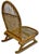 Vintage Mid 1900s "Snow Shoe" Style Stream Bent Ash Wood & Hand Woven Hide Canoe & Camping Folding Chair For Sale - Image 11 of 18