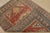 Kazak Rug 4′ X 5’7” Red Wool Tribal Hand-Knotted Carpet For Sale - Image 10 of 11