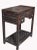 Chinese Vintage Dark Lacquered Wood Dressing Table With Mirror and Drawers For Sale - Image 4 of 8