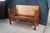 Antique Mission Arts & Crafts Quartersawn Oak Hall Storage Bench Seat Settee 50" For Sale - Image 4 of 13