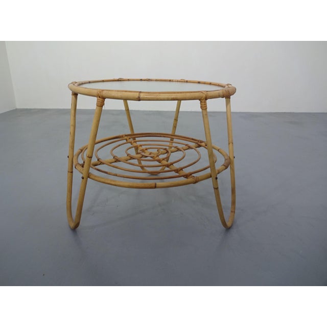 Italian Bamboo and Glass Coffee Table, 1950s For Sale - Image 16 of 16