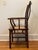 Vintage Asian Chinoiserie Yoke Back Chair For Sale - Image 4 of 12