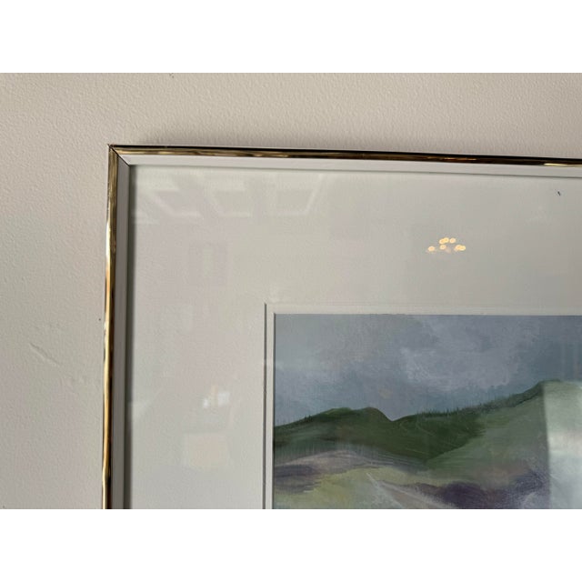 1980's Rosenthal Expressionist Style Landscape Painting, Framed For Sale In Miami - Image 6 of 12