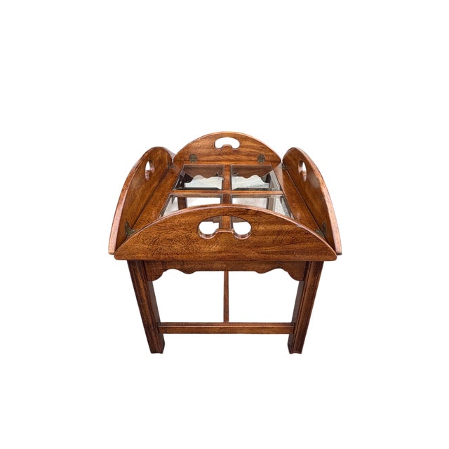 Quick Hits: Brand/Maker: Unknown maker Style: English Traditional / Georgian-influenced Materials: Mahogany-tone hardwood;...