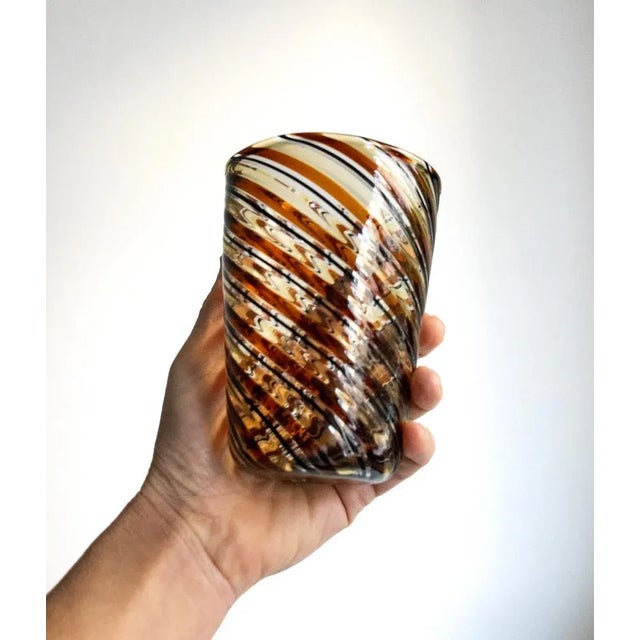 Italian Murano Glasses by Mariana Iskra for Ribes the Art of Glass, Set of 2 For Sale - Image 4 of 7