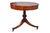 Mid Century Weiman Heirloom English Regency style drum table. Made from mahogany with a round top featuring a diamond...