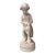 Antique Victorian 13.25" Art Nouveau Figural Parian Statue of a Cherub With Net For Sale