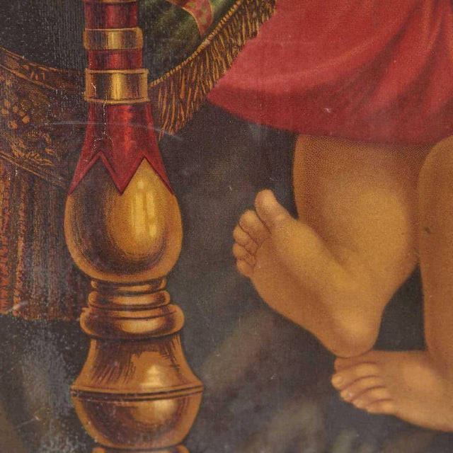 Raffaello Sanzio, Madonna Della Sedia, Oleograph, Framed For Sale - Image 3 of 5