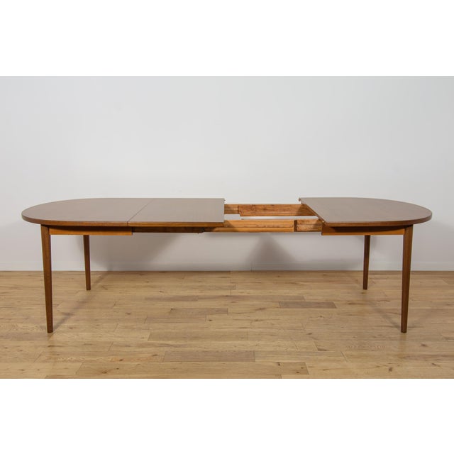 Brown Mid-Century Modern Extendable Dining Table by Nils Jonsson for Troeds Bjärnum, Sweden, 1960s For Sale - Image 8 of 18