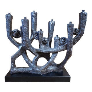 1975’s Klara Sever for Austin Productions Menorah Sculpture For Sale