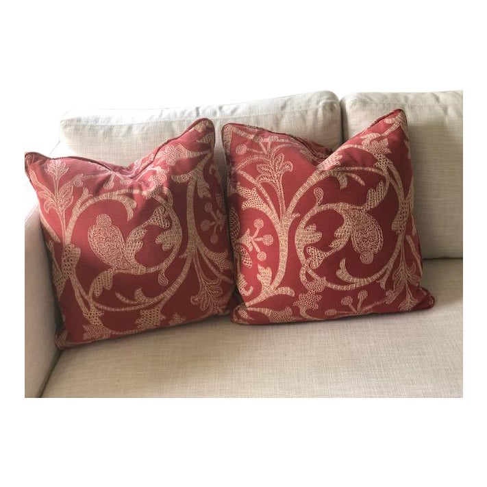 Custom Made Throw Pillows A Pair Chairish