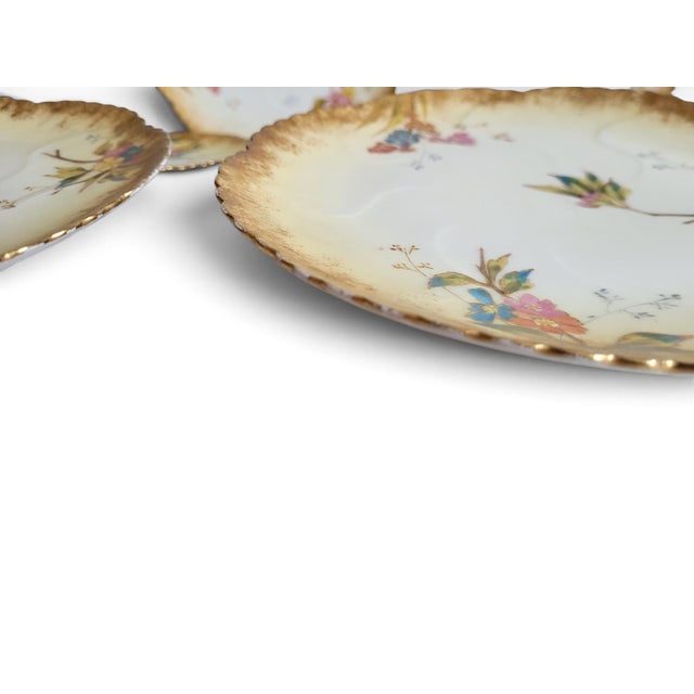 Antique Porcelain Plates from Martial Redon Factory, 1890s, Set of 8 For Sale - Image 5 of 11