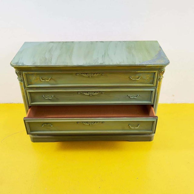Vintage Dresser with Embossed Details For Sale - Image 9 of 13