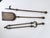 Brown Rare 19th Century Cast Bronze Fireplace Tools Set of 3 Pieces For Sale - Image 8 of 17