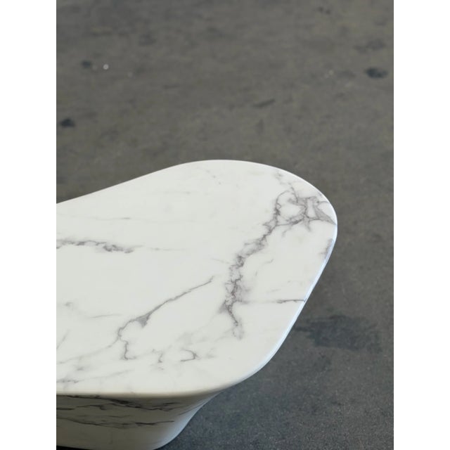 Stone Faux Marble Coffee Table For Sale - Image 7 of 10