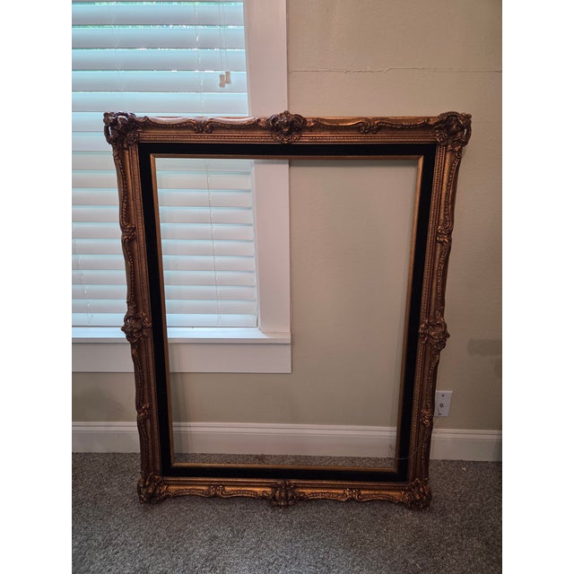 Baroque Extra Large Ornate Antique Baroque French Gilt Frame For Sale - Image 3 of 10