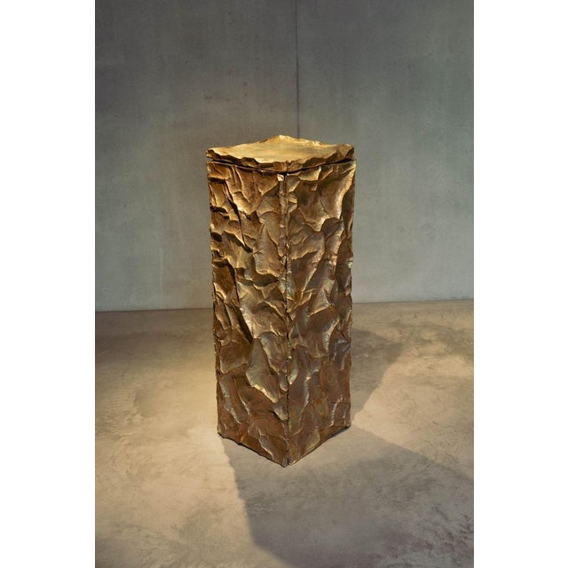 Golden Peak Brass Monolith by Zincutec For Sale - Image 6 of 9