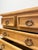 Late 20th Century Mexican Solid Pine Five Drawer Dresser Wrought Iron Pulls Rustic Farmhouse Chest For Sale - Image 9 of 13