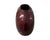 Vintage Postmodern 1980s Ox Blood Red Ceramic Bean Pill Shaped Vase Art Deco For Sale In Palm Springs - Image 6 of 8