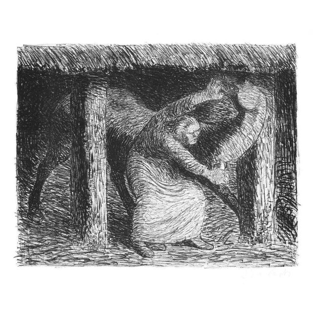 Die Mörderin - Original Lithograph by Ernst Barlach - 1912 1912 For Sale - Image 4 of 4