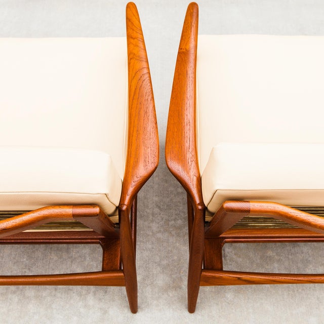 Selig Vintage Danish "Spear" Lounge Chairs in Teak by Kofod-Larsen for Selig For Sale - Image 4 of 18