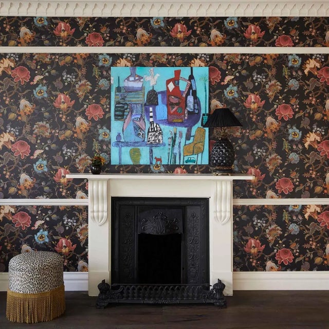 English House of Hackney Artemis Wallpaper - Black For Sale - Image 3 of 5