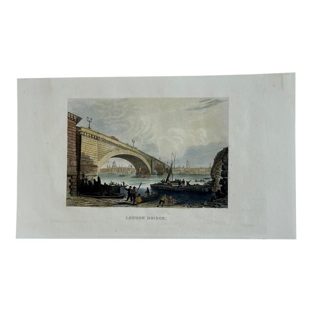 London Bridge & River Thames by Tombleson, 1834 For Sale