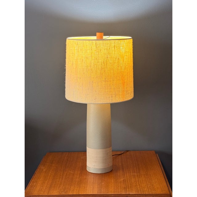 Gordon & Jane Martz design table lamp for Marshall Studios. Original shade and finial.