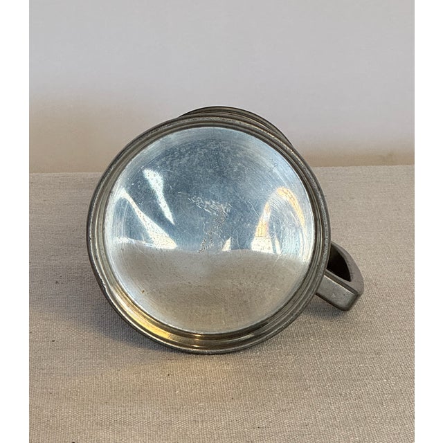 1900s Antique Solid Pewter Mug For Sale - Image 4 of 4