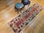 Mid 20th Century Vintage Turkish Oushak Runner, Handwoven Wool Pile, Geometric Design, 3' x 9' For Sale - Image 5 of 16
