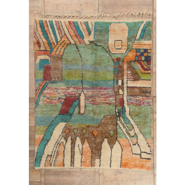 Contemporary Boujad Moroccan Rug, 08'08 X 10'11 For Sale - Image 10 of 10