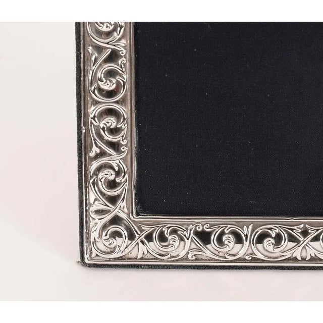 1990s Vintage Sterling Silver Photo Frame from RC Sheffield, 1995 For Sale - Image 5 of 9