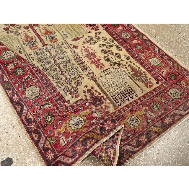Charcoal Galerie Shabab Collection Early 20th Century Turkish Sivas Rug For Sale - Image 8 of 9
