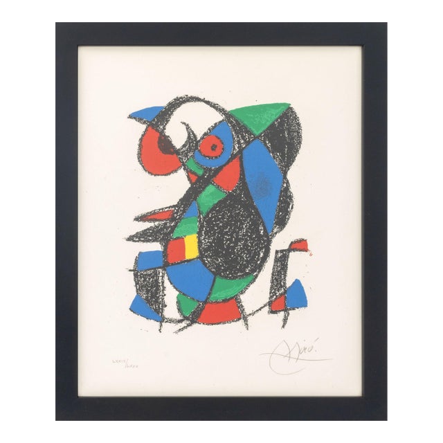 Joan Miro "Lithograph Xiii" Lithograph, 1975 For Sale