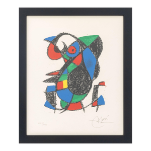 Joan Miro "Lithograph Xiii" Lithograph, 1975