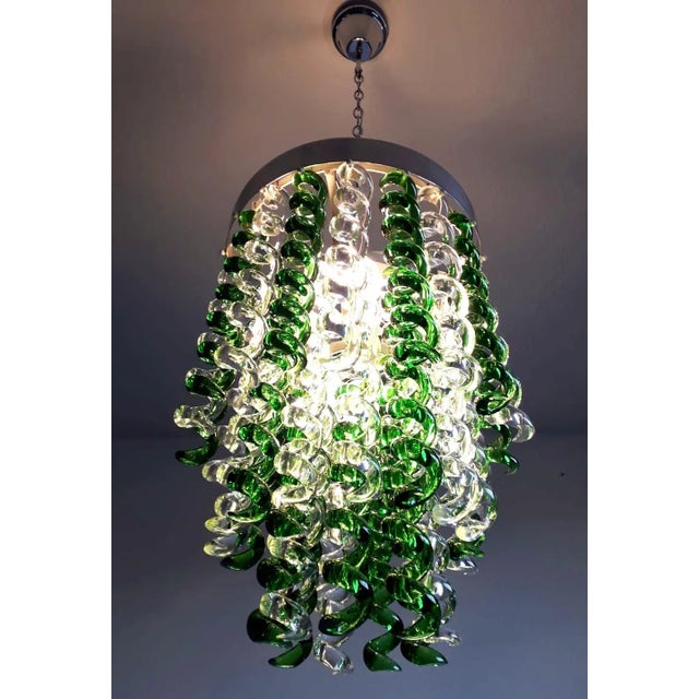 Metal Mid 20th Century Pendant by Mazzega For Sale - Image 7 of 11