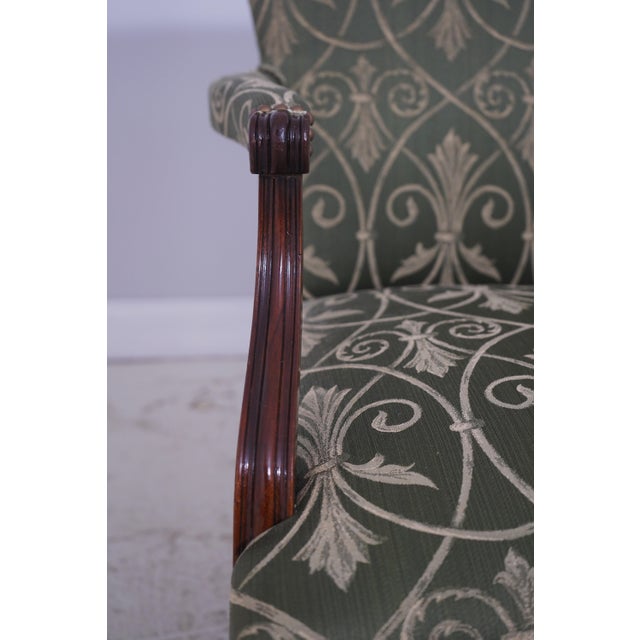 Pair Southwood Newly Upholstered Chippendale Armchairs For Sale - Image 15 of 18