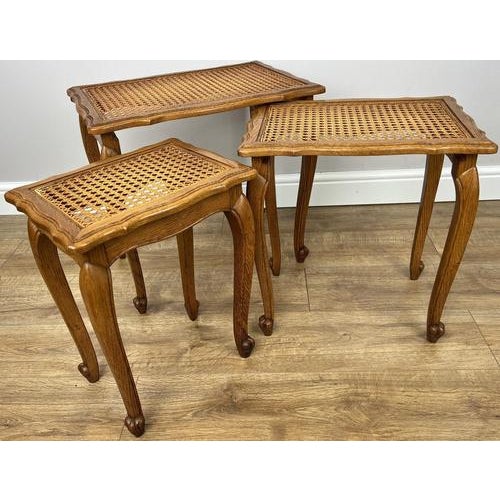 Vintage French Nesting Tables, Set of 3 For Sale - Image 3 of 7