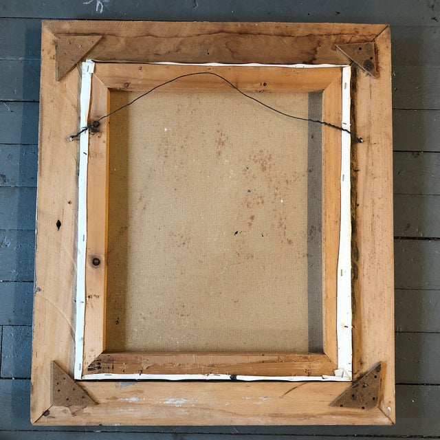 Original Vintage Sail Boats in Harbor Seascape Painting For Sale In Philadelphia - Image 6 of 7