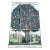 1980s John Derian "Tree of Temperance" Decoupage 9 Piece Glass Tray Set For Sale