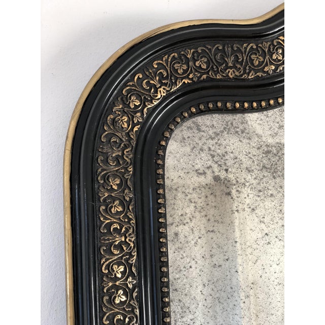 Large Antique French Louis Philippe Full-Length Giltwood Mirror, Late 19th Century For Sale - Image 3 of 8