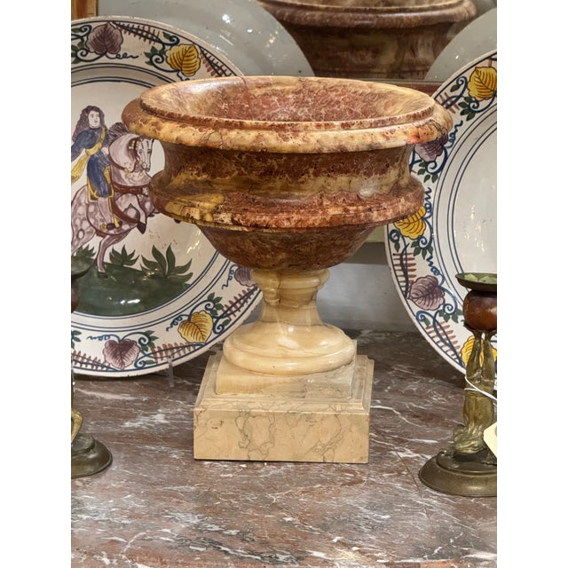 19th Century Marble Urn on Square Base For Sale - Image 5 of 8