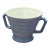 Vintage 1940s Hazel-Atlas "Moderntone" Platonite Pastel Open Sugar Bowl - Pastel Blue For Sale