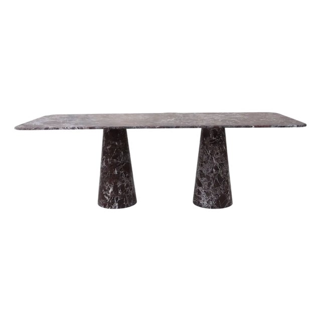 Red Rosso Marble Rectangle Dining Table by My Habitat Design For Sale